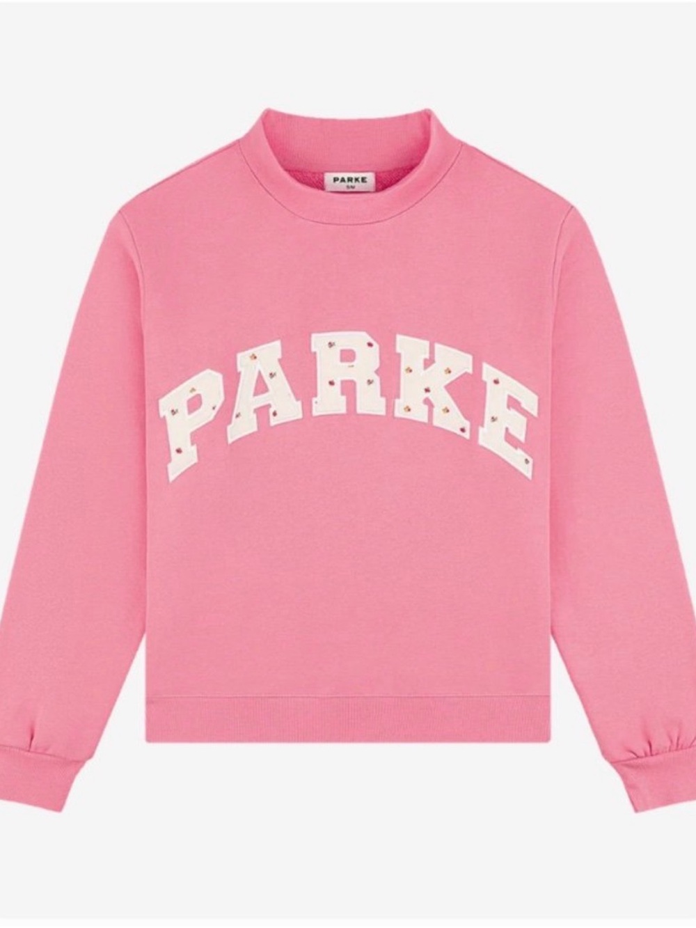 Parker Pink Logo Crewneck Sweater